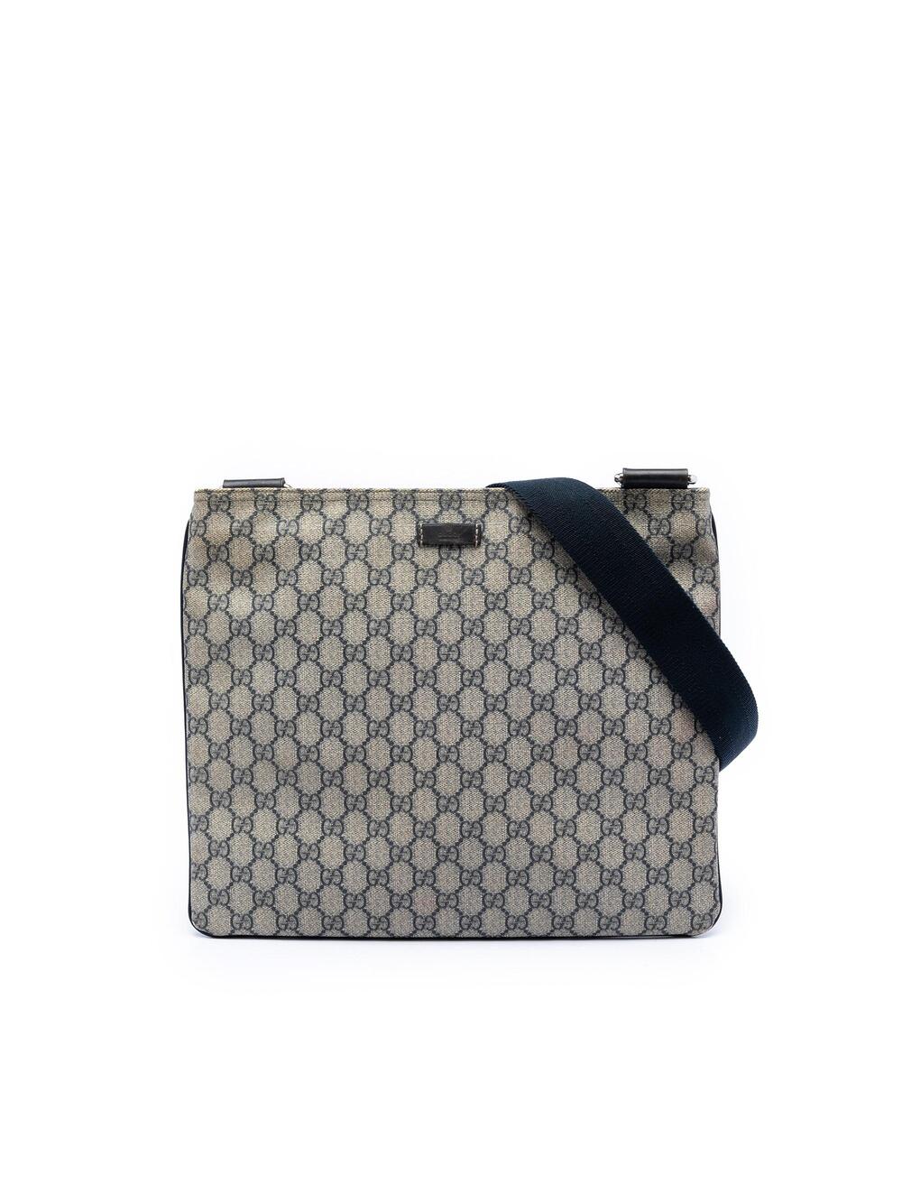 Gucci Zip Top Messenger Bag Gg Coated #287496G62B